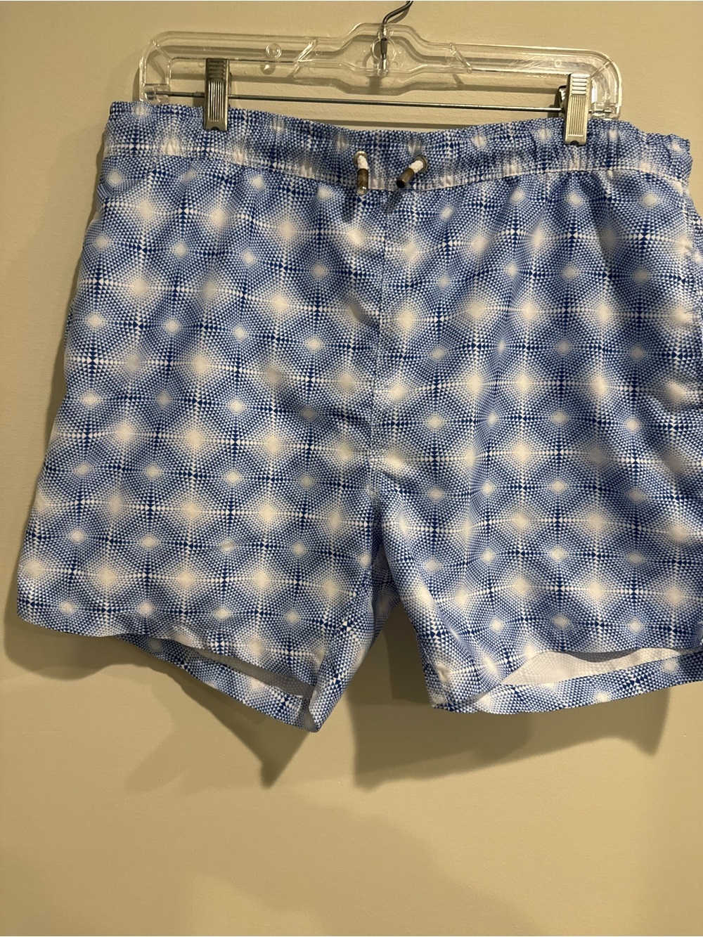 Bertigo Men's Stylish Blue Patterned Swim Shorts Size XL